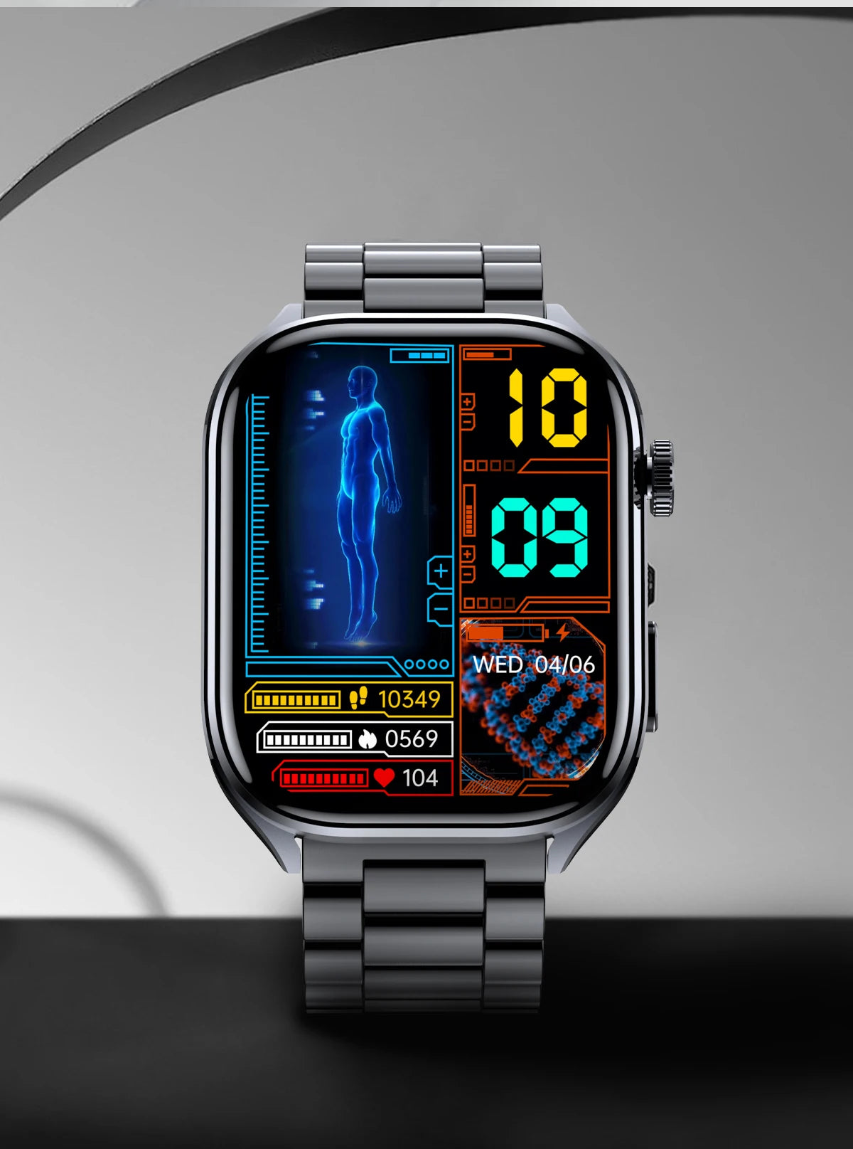 2026 New Non-Invasive Laser Treatment Three High Smart Watch  ECG+PPG Blood Fat Uric Acid Health Diagnosis Smart Watches For Man