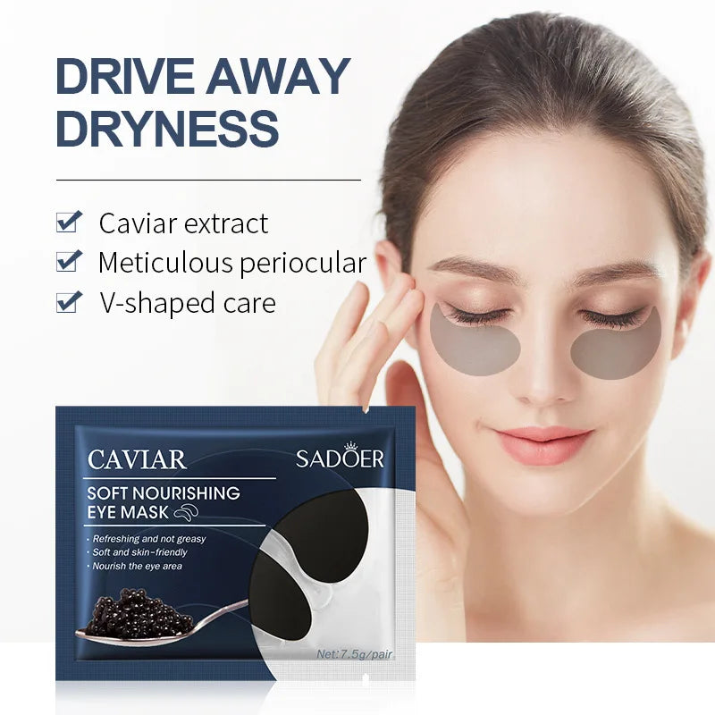 10 Pairs SADOER Crystal Collagen Eye Mask Anti Wrinkle Dark Circles Removal Eyes Bags Moisturizing Eye Patches Skin Care