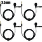 1-5pc Portable Lavalier Microphone Metal Clip Lapel Mic Wired 3.5mm/Type-C/USB For Mobile Phone Laptop DSLR Camera Lound Speaker