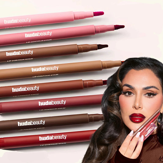 Huda Beauty Lip Liner Pencil Nude Matte Waterproof Non-stick Cup Cherry Red Lip Liner Lip Contour Pen Lipstick Makeup For Woman