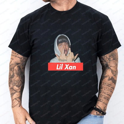 Men's T-shirts and Tank Tops - Hip-hop Rapper LIL XAN's Summer Short-Sleeved Men's and Women's Comfortable T-Shirts