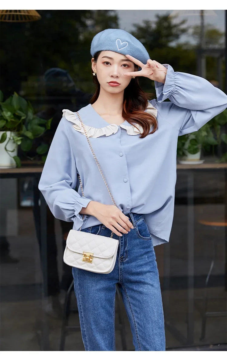 New personalized diamond grid women's bag, fashionable single shoulder cover lock small square bag, elegant and simple chain bag