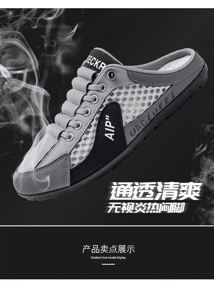 Brand protection  new men's lightweight non-slip breathable wear-resistant running sports fashion versatile casual shoes