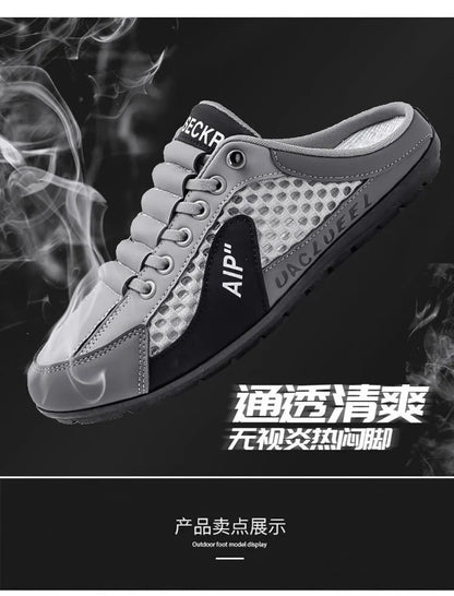 Brand protection  new men's lightweight non-slip breathable wear-resistant running sports fashion versatile casual shoes