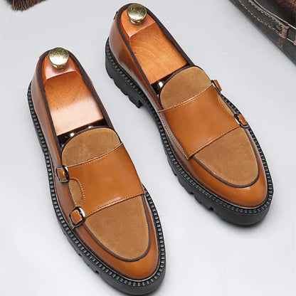 DIMANYU Men's Loafers Pointed Toe 2026 New Autumn British Style Slip-On Casual Thick-Soled Large Size Moccasins