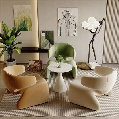 Creative Single Sofa Designer Single Chair Negotiation Table And Chairs Leisure Sofa Rest Area Hotel Sofa Chairs