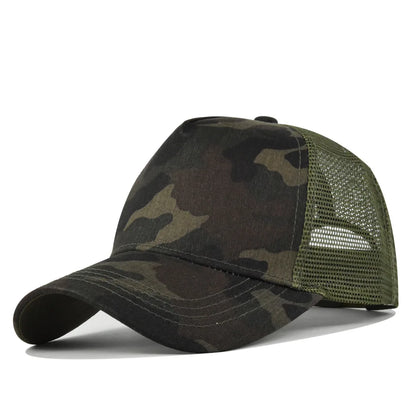 Customized Printed Logo Five Piece Baseball Caps Solid Color Mesh Breathable Sun Shading And Sun Protection Duck Tongue Hats