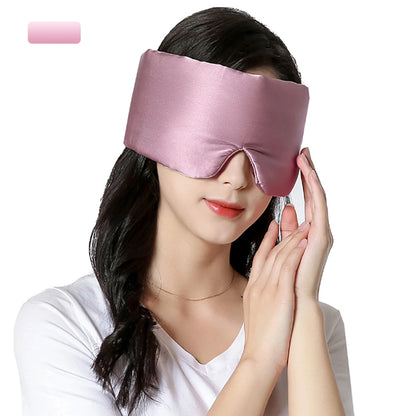 100% Sleeping Mask Mulberry Silk Eyepatch Blocking Light Eyemask Eyeshade Soft Padded Slaapmasker Travel Sleeping Aid