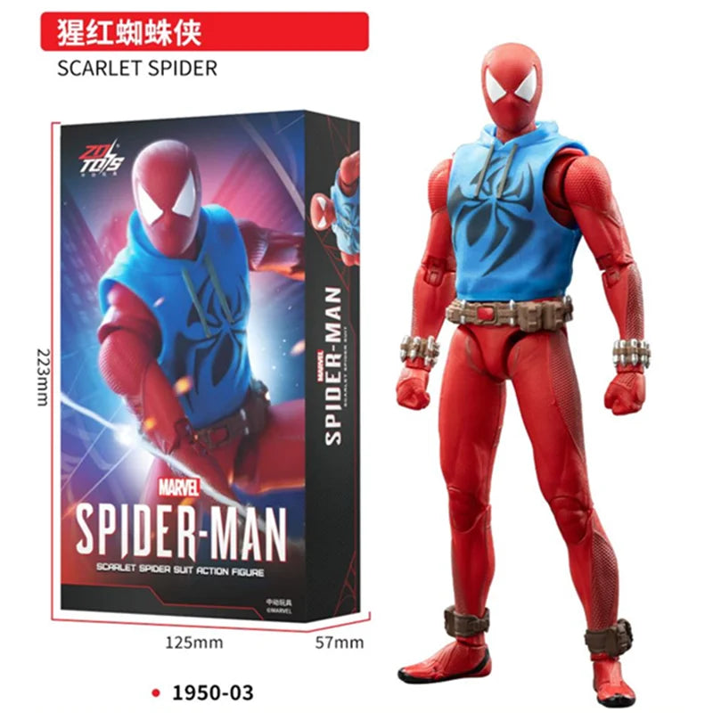 ZD Toy Iron Spider Man Advanced suit legends No Way Home Peter Parker Gold Black Red Model Action Figure Adult Collectible Toy