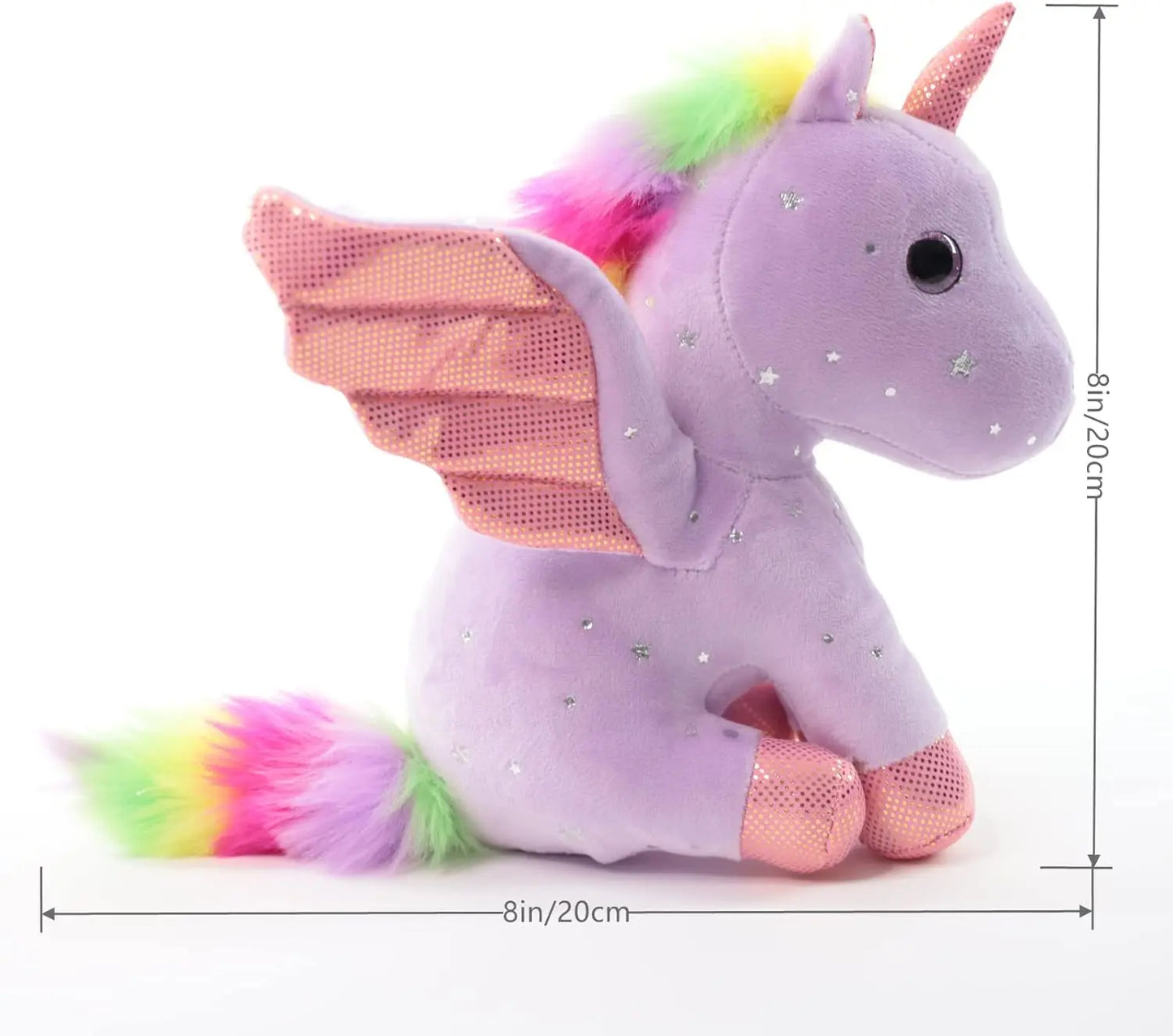 Unicorn Stuffed Animal Soft Unicorn Plush Toys Rainbow Pink Unicorn Birthday Gift for Girls Baby Toddler Kids Party Home Decor