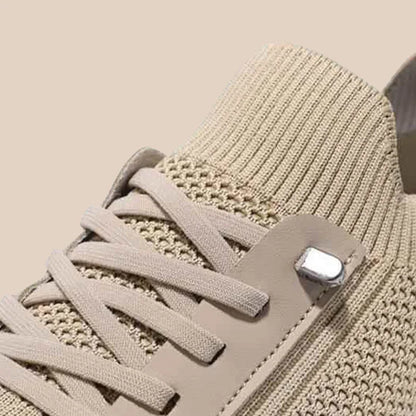 Comfortable Breathable Knitted Sport Shoes Men Soft Bottom Non Slip Mesh Flats Men Spring Summer Slip On Light Casual Loafers