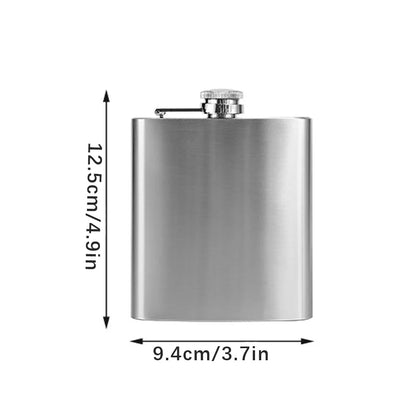 Custom 7 oz Stainless Steel Hip Flask Creative Pocket Hip Flask Whiskey Flask Portable Hip Flask Suitable for men's Gifts