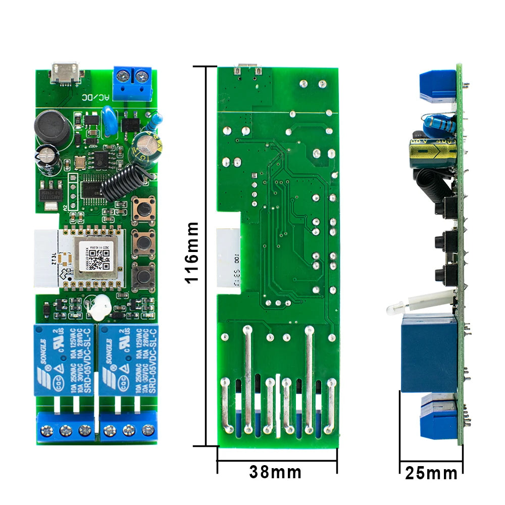Alexa Smart Switch Zigbee Smart Home 2/1 Channels 220V 7-32V 85-250V 10A Relay Module Work With Alexa/Google Assistant