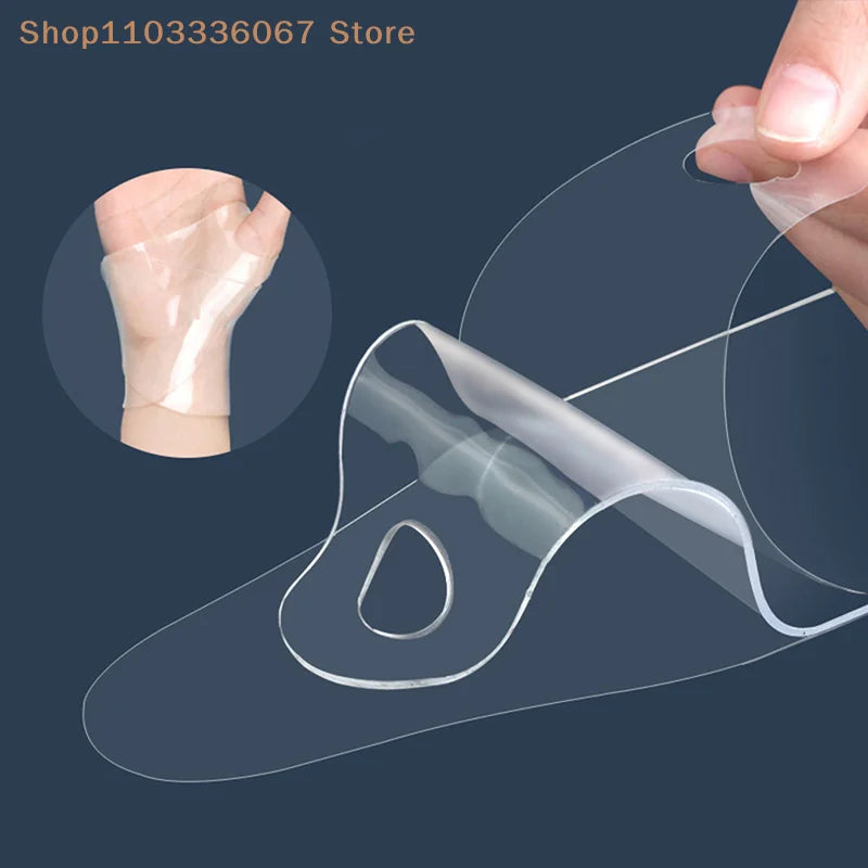 【HL】1Pc Transparent Wristband Soft Silicone Wrist Bands for Men Women Hand Wrist Protection Brace Pad Wristband Sports