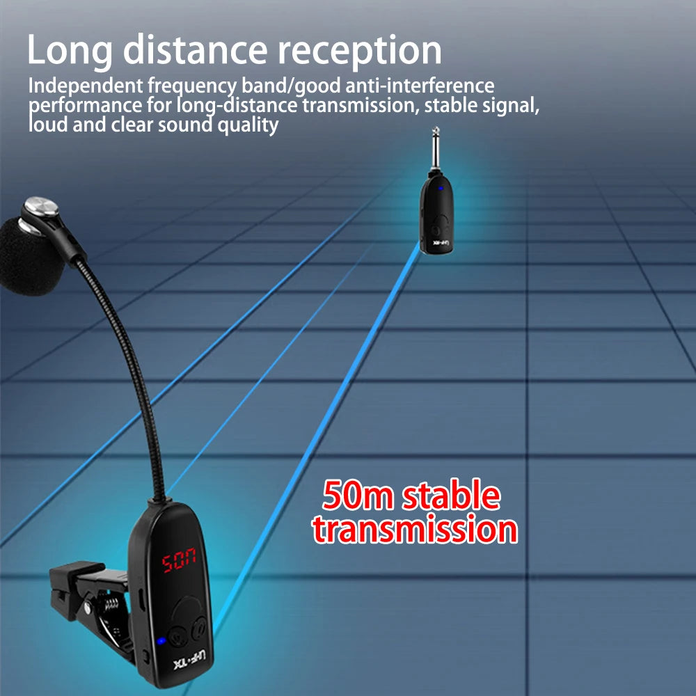 Sax trumpet trombone special wireless microphone musical instrument pickup amplifier performance outdoor performance microphone