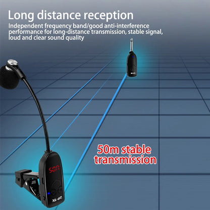 Sax trumpet trombone special wireless microphone musical instrument pickup amplifier performance outdoor performance microphone