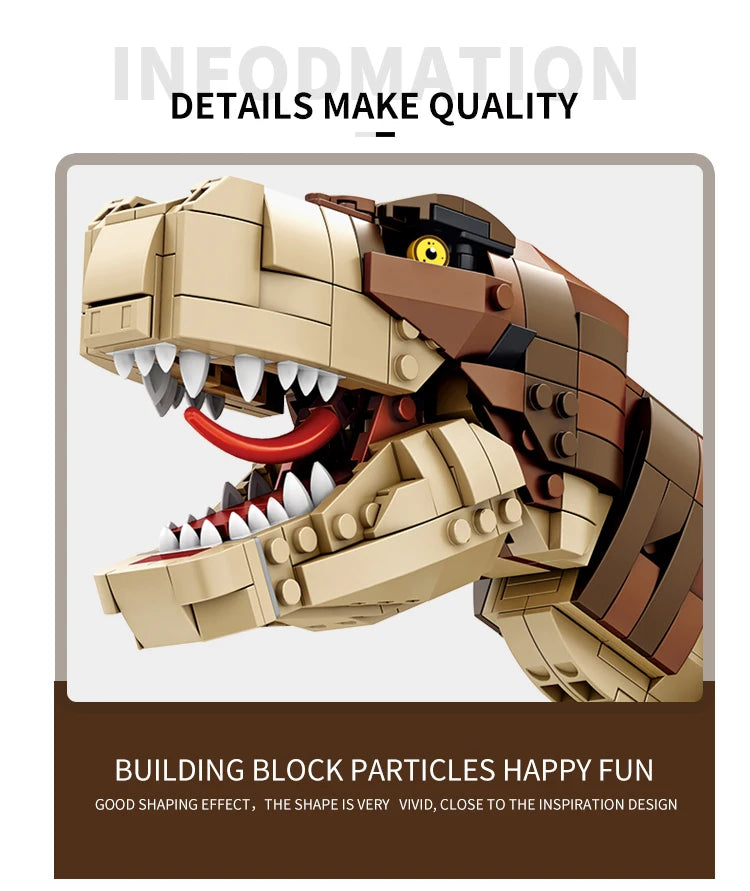 Dinosaur Toys Jurassic Park Indominus Rex Dinosaur World Building Blocks Mosasaurus Tyrannosaurus Bricks DIY Toys Children Gifts