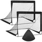 Soccer Goals for Backyard Set 2pcs Portable Training Football Net Indoor and Outdoor Children’s Football Match Door Frame