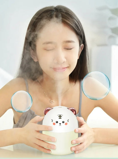 250ml New Desktop Humidifier With Colorful Atmosphere Light Cold Mist Aroma Diffuser Home Bedroom Humidifier Purifies