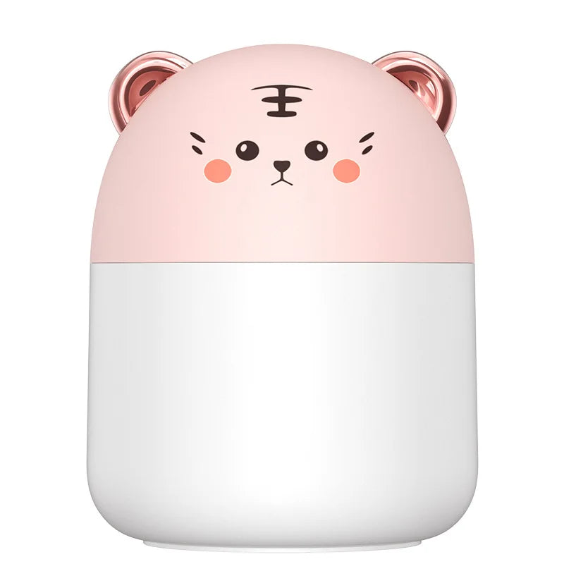 250ml New Desktop Humidifier With Colorful Atmosphere Light Cold Mist Aroma Diffuser Home Bedroom Humidifier Purifies