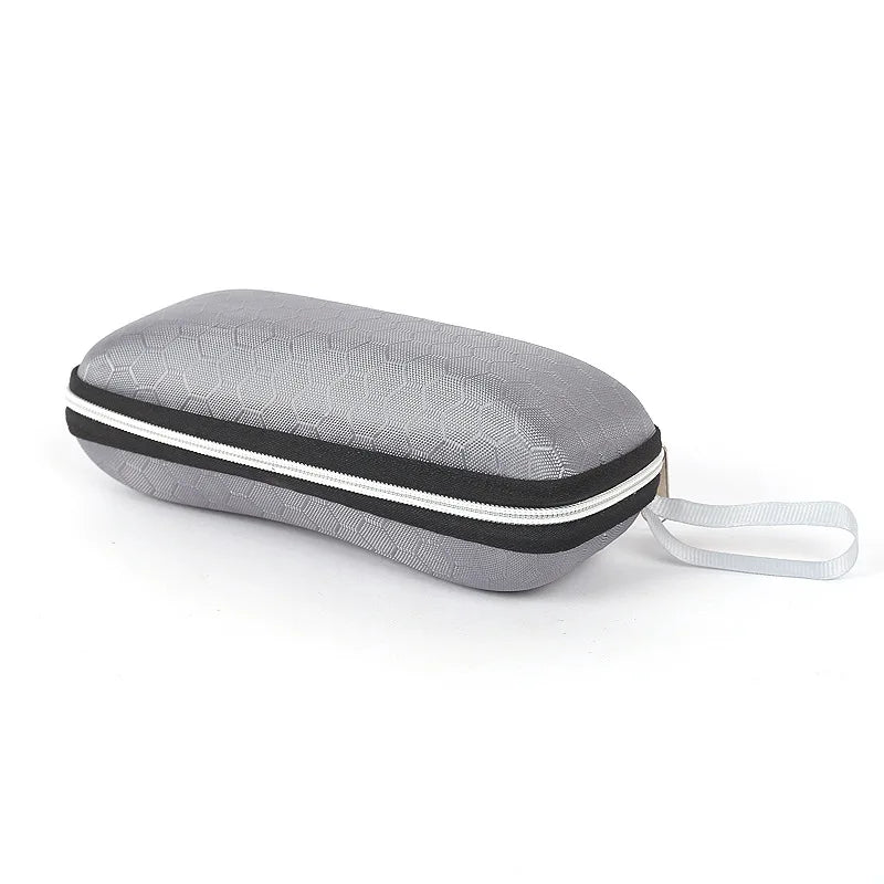 Portable Glasses Case For Women Men Sunglasses Box With Lanyard Zipper Eyeglass Case Cover Protector