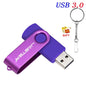 High Speed Mini USB 3.0 Flash Drive 128GB Rotatable Memory Stick Free Key Chain Pen Drive 64GB Red Pendrive Black U Disk 32GB