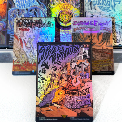 LTR FOIL3-01 Tcg proxy magic cards The One Ring Dawn of a New Age Shadow of the Enemy Hew the Entwood gather