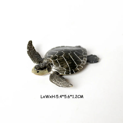 Simulation Chinese Softshell Leatherback Sea Turtle Snapping Turtles Tortoise Ocean Animal Model Education Toy Figures For Kids