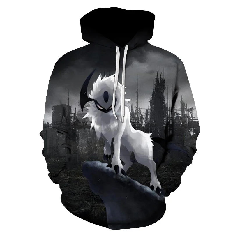2023 Men's Oversized Hoodie 3D Wolf Animals Pattern Ferocious Warrior Fashion Sweatshirt Loose Street Funny Tracksuits Fitness