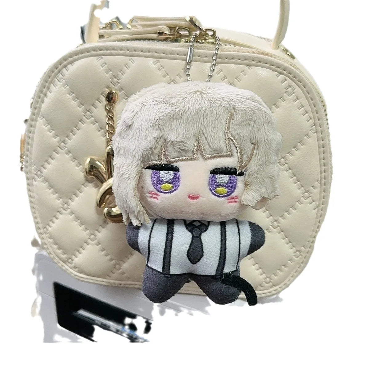 Anime Bungou Stray Dogs Plush Keychain 10CM Dazai Osamu Nakahara Chuuya Soft Stuffed Toys Birthday Gift