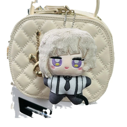 Anime Bungou Stray Dogs Plush Keychain 10CM Dazai Osamu Nakahara Chuuya Soft Stuffed Toys Birthday Gift