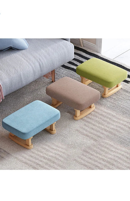 Creative Small Wood Chair Household Shoe Changing Stool Ins Sofa Living Room Foot Rest Stool Tea Table Children Bathroom Footsto