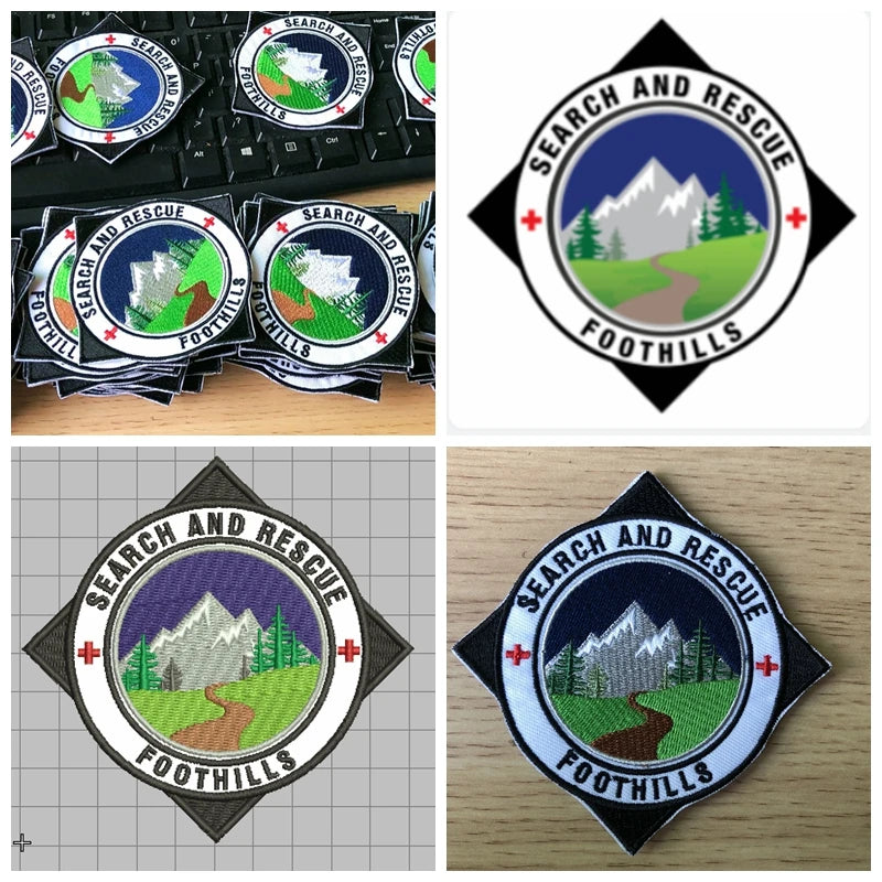 Prajna Custom Embroidery Patch Iron On Patch Clothing Thermoadhesive Patches Design For Person Company Team Logo Patches DIY