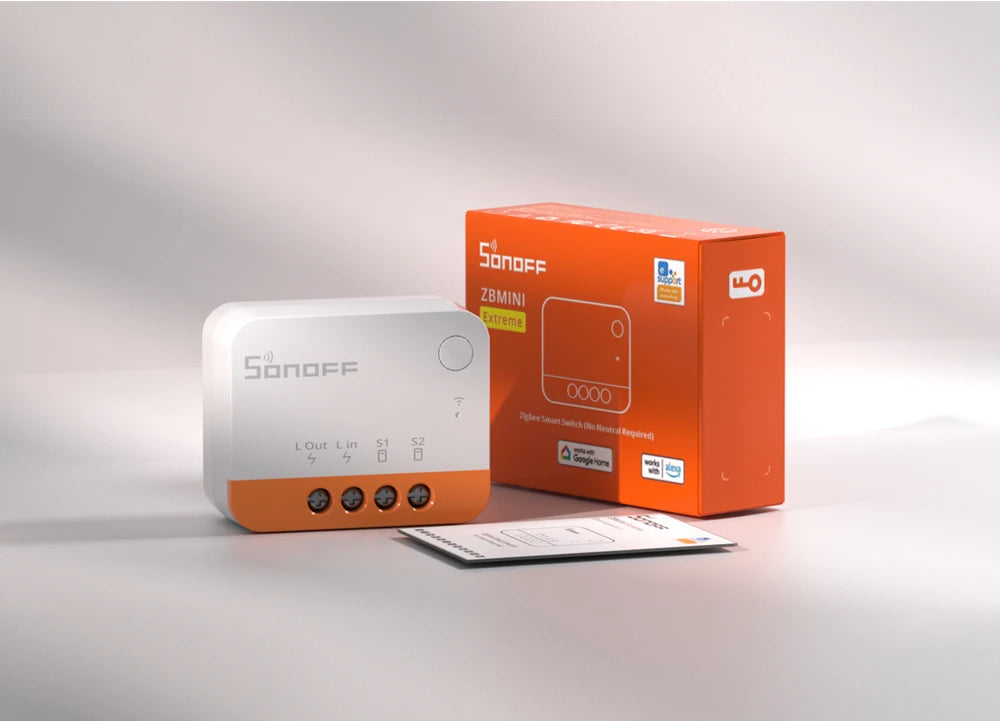 SONOFF ZBMINI-L2/ZBMINIR2 Zigbee DIY Smart Switch Module No Neutral Wire Require 2 Way Control Home Automation For Alexa eWelink