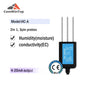 Measure Soil Moisture Temperature Humidity EC PH  NPK 4-20mA 0-5V RS485 Modbus Soil Sensor