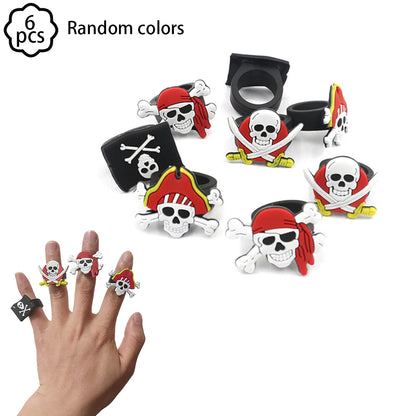 Pirate party napkins plates cups Tablecloths Banner Pirate skull balloon kids Caribbean Pirate themed birthday party decoration