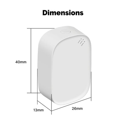 MOES Tuya Zigbee Smart Temperature Humidity Sensor Indoor Hygrometer APP Monitoring Works With Alexa Google Home Battery Powered