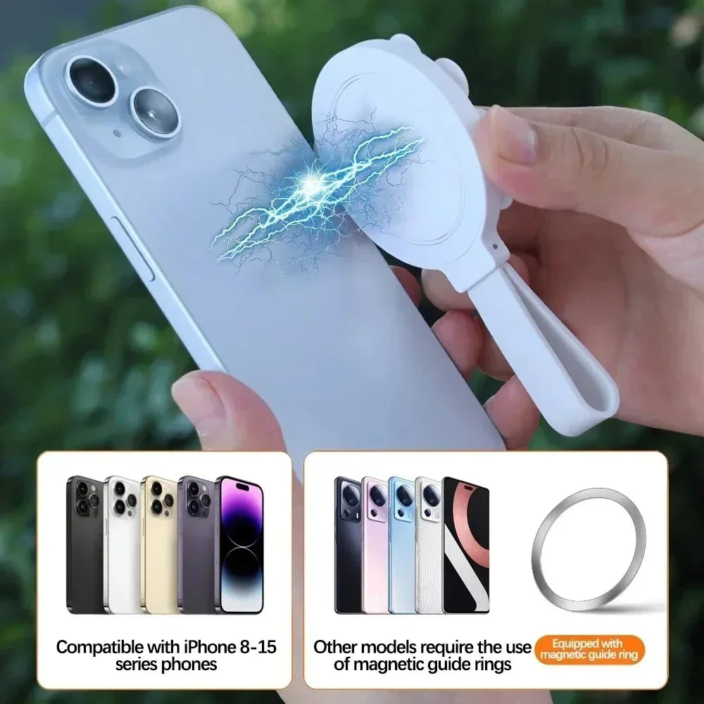 Universal Phone Magnetic Holder for iPhone 17-12 Suction Cup Mount with Metal Plate Portable the Wall Magnet Stand for Magsafe