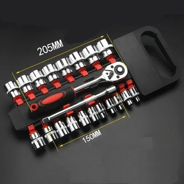 Portable 12PCS Bike Repair Tool Kit Multifunction Socket Wrench Set for Motorcycle Auto Boat Hardware Repair