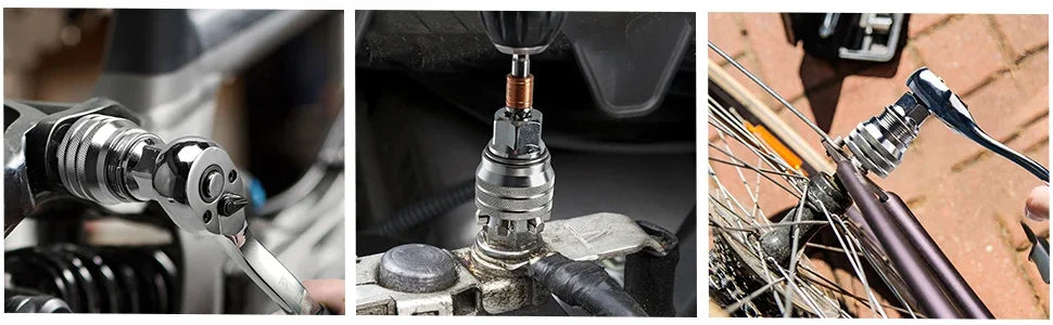 Adjustable Sleeve The Drill Magic Universal Socket Set with Connecting Rod Fits Standard 3/8-3/4'' 10-19mm Drill Adapter Sockets