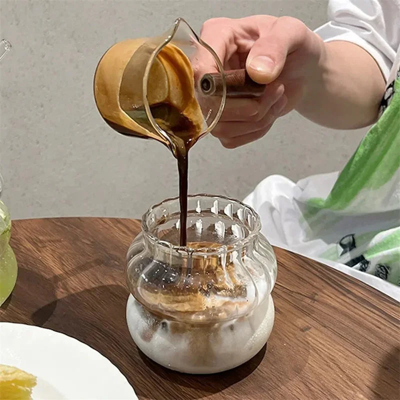 Creative Glass Cup Transparent Heat-resistant Tumbler Juice Milk Coffee Mug Home Water Glasses Beer Cocktail Glasses Drinkware