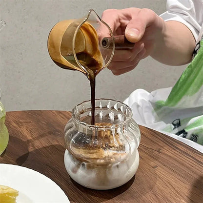 Creative Glass Cup Transparent Heat-resistant Tumbler Juice Milk Coffee Mug Home Water Glasses Beer Cocktail Glasses Drinkware