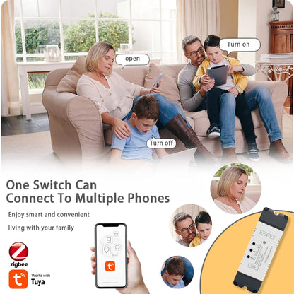 ZIGBEE Tuya eWelink Smart Home Automation Appliance Controller 1/2/4CH Switch Module for Garage Doors, Lights, Motors, Curtains