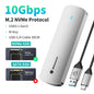 Yottamaster SATA M.2 NVMe SSD Enclosure Dual Portocol NVMe to USB Adapter USB 3.1 Gen2 USB C External Case Box Aluminum alloy