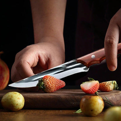 Kitchen knives, forged boning knives, professional high-hardness slaughter knives for the kitchen, Japanese chef's fruit knives
