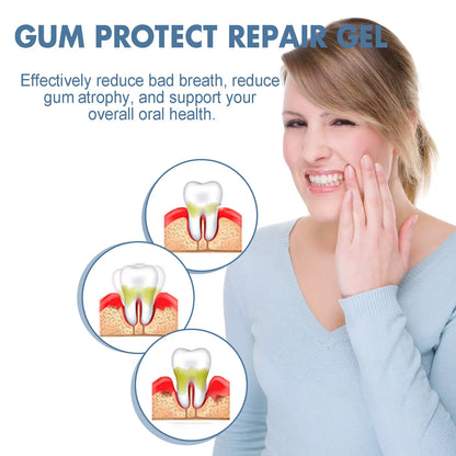 3-Pack Dental Repair Gel Relieves Inflamed Gums and Deep Clean Tooth Dirt Care Reduces Bad Breath Gums Fresh Breath Care Gel