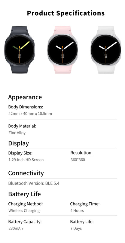 Smart Watch GPS Track Smart Watches For Men Women Sport Heart Rate Bluetooth Call NFC IP68 Waterproof Compass Smartwatch 8 Mini