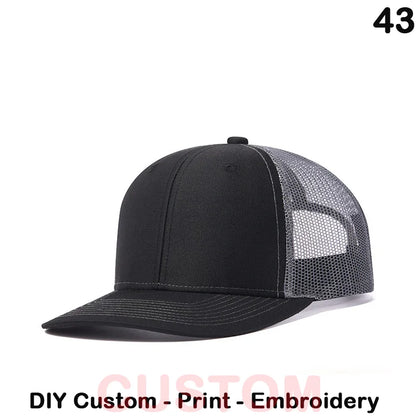 Fedoryn Custom Embroidery Baseball Cap for Men and Women DIY Design Mesh Cap LOGO Print Hat Quality Truck Hat Wholesale Unisex