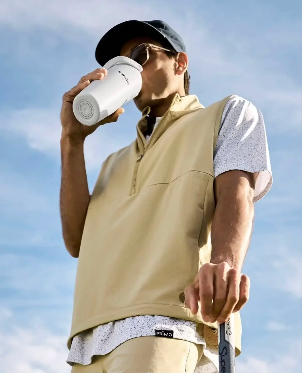 Sway 30oz Insulated Cup Golf Edition Handle Cup Insulated Water Bottle Sports Large Capacity Straw Water Cup