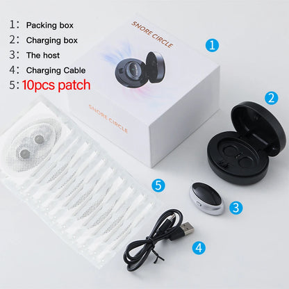 Anti-Snoring Devices Intelligent Throat Massger Ultralight Magnetic Anti Snore EMS Apnea Guard Night Snore Stopper Sleeping Care